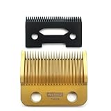 FADE Blade Haarschneider, Titanbeschichtete Keramikklinge, DLC, Kompatibel Mit 2020C, Kompatibel Mit KULILANG, Kompatibel Mit VGR, V003, Kompatibel Mit Madeshow, M10(Golden-Black 1set)