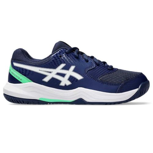 ASICS Gel-Dedicate 8 GS Sneaker, Black Tuna Blue, 40 EU