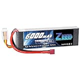 Zeee 3S 11.1V 6000mAh 60C RC LiPo Battery with Deans and XT60 Plug for RC Plane, DJI F450 Quadcopter, RC Airplane, RC Helicopter, RC Car Truck Boat