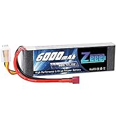 Zeee 3S 11.1V 6000mAh LiPo Battery 60C Soft Case Battery with Deans Connector for RC Airplane Hel...
