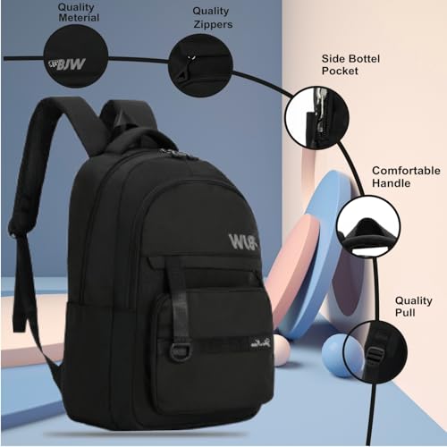 Image of Tinytot 30 Litre Japanese Korean Style School Bag Water-Resistant Laptop & Travel Backpack - Unisex Large 18 Inches Multipurpose Student Backpack for Boys & Girls, Men & Women