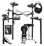MESH HEADS: Die speziellen Gewebe-Felle sind ideal für E-Drums geeignet und bieten ein extrem authentisches Ansprechverhalten. Beim XDrum DD-460 stehen Dir drei Tom-Pads und ein Snare-Pad mit jeweils 8 Zoll Durchmesser zur Verfügung.