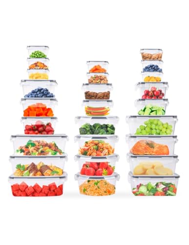 Catálogo para Comprar On-line Recipiente de plastico los mejores 5. 46 Zanetti - Juego de 26 Recipientes Herméticos de Plástico para Alimentos - Sin BPA