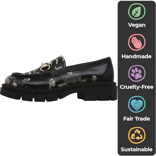 Image of DOGO Penny Loafers for Women - Handmade and Vegan Leather Platform Loafers for Women