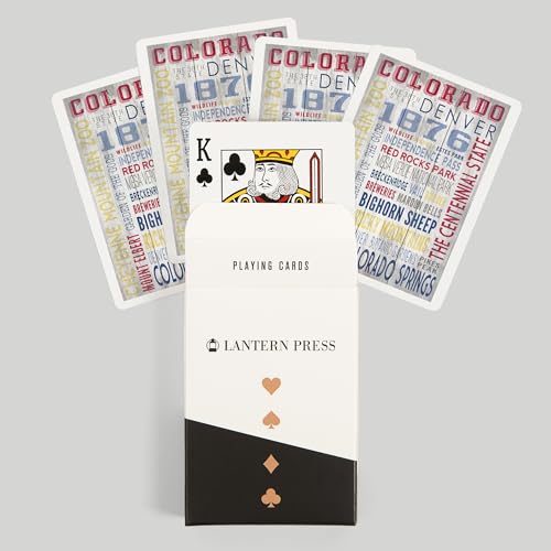 Lantern Press Colorado, 52 cartas de poker miniatura 6