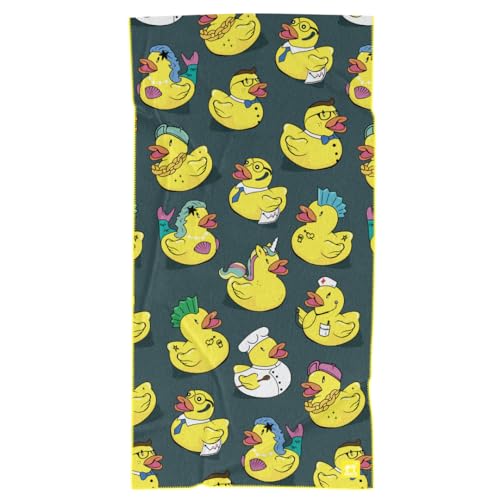 Image of Sprints Athletic Running Towel, Full-Sized, Car Seat Cover - Performance Microfiber (Get Ducked)