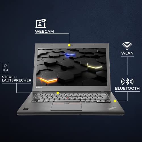 Lenovo ThinkPad T450 I 14" Display 1600x900 (HD+) I Intel Core I5-5200U 2X 2,20 bis 2,70 GHz I 8 GB RAM I 250 GB SSD I VGA I USB 3.0 I Intel HD Grafik 5500 I Win 10 Pro (Generalüberholt) – Bild 7