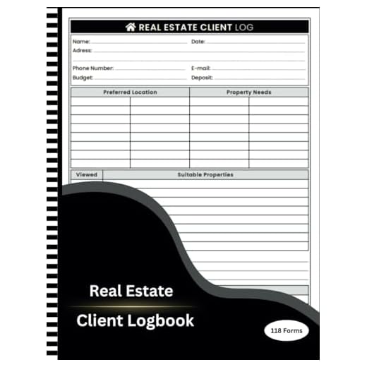 Real Estate Client Log Book: Realtor Client Notebook for Real Estate Agent’s Customer, Tracker for Real Estate Agents to Track Transactions and Record Accomplishments for Clients , 118 Forms planner