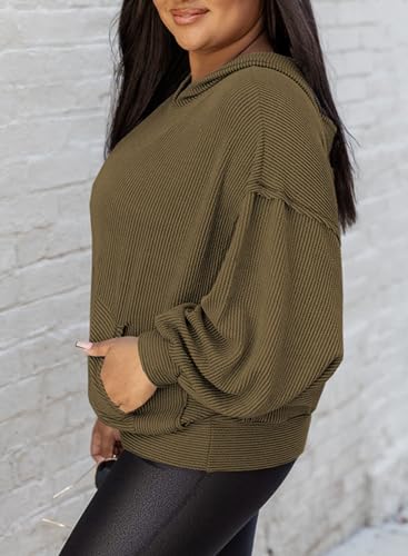 Eytino Plus Size Women Casual Pullover Hoodies