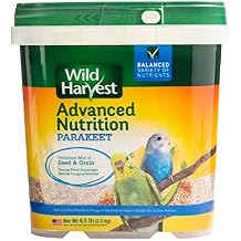 Wild Harvest Advanced Nutrition Diet For Parakeets 4.5 Pounds, Seed And Grain Mix
