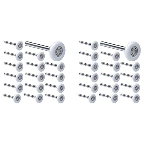 24Pack 2 Inches Garage Door Rollers, 6200ZZ Bearing Nylon Garage Door Roller,for Residential and Commercial Garage Doors