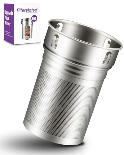 Filterelated Cartucho de filtro de substituição especial de garrafa de água alcalina portátil de aço