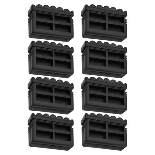 eMagTech 8 peças 57 mm x 21 mm tapete de substituição de borracha antiderrapante para pés de escada