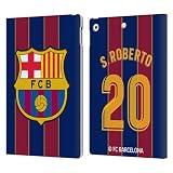 Head Case Designs Offizielle FC Barcelona Sergi Roberto 2020/21 Spieler Home Kit Gruppe 2 Leder-Wallet-Hülle Kompatibel mit Apple iPad 10.2 2019/2020/2021