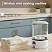 Portable Washing Machine, Mini Compact Single Tub Washer for Deep Clean Small Laundry, Ideal for Socks, Underwear, Baby Clothes, Apartments, Dorm, Travel, Camping