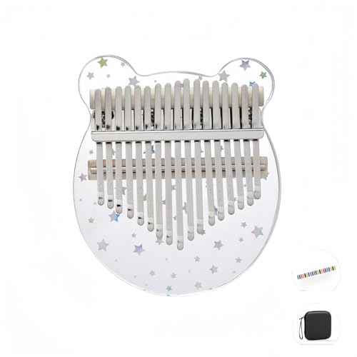 親指ピアノ クリアアクリルカリンバクリアキュートカリンバ17キーフィンガーピアノクリスタルカリンバマリンバ親指ピアノカリンバ クリアサウンドヒーリング楽器 かりんば カリンバ 初心者セット