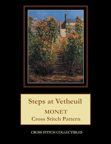 Steps at Vetheuil: Monet cross stitch pattern