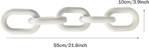 Miniatura 2 de Decoración de eslabones de cadena de madera  Decoración bohemia tallada a mano para mesa, decoración de estantes, decoración rústica de granja