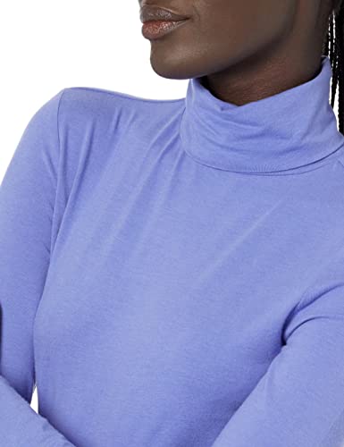 Amazon Essentials Women's Long-Sleeve Turtleneck (Available in Plus Size), Purple Blue, X-Large3