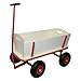 Julido Bollerwagen Transportwagen Handwagen Gartenkarre Luftreifen Holz Gartenanhänger Gartenwagen