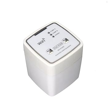 amiciSmart WiFi Intelligent Drip Irrigation Timer Switch, Dual Pump Watering Device for 20 Potted Plants with 4xAA Battery