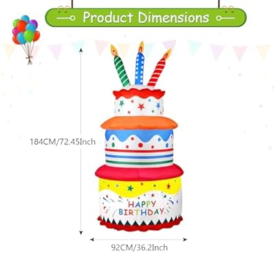 Aufblasbare Happy Birthday Dekoration – Must-Have für Feiern – Bild 4