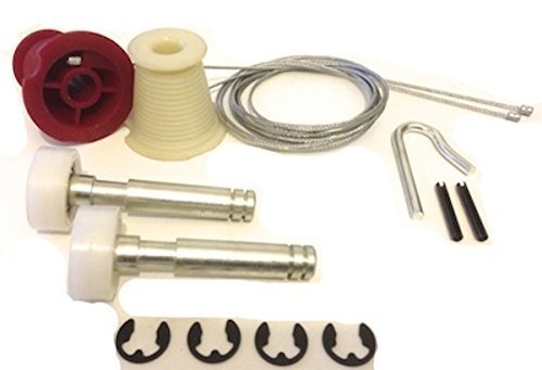 Garage Door Repair Kit Includes Cones and Cables/Circlip Type Roller Spindles To Suit Premier Henderson Canopy by Spares To Suit Henderson