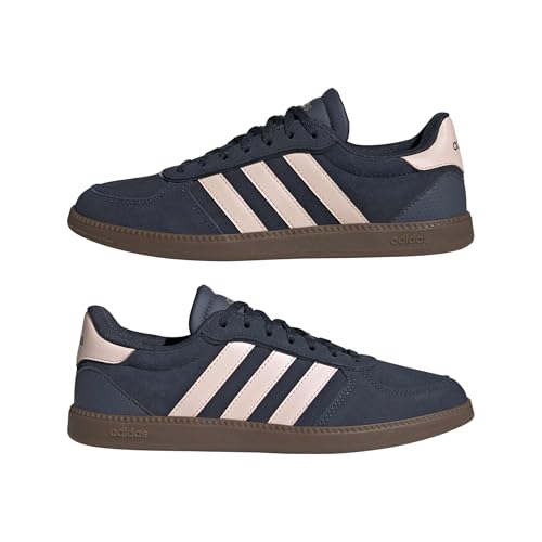 Image of adidas Womens Breaknet Sleek Sneakers Shoes Casual - Brown