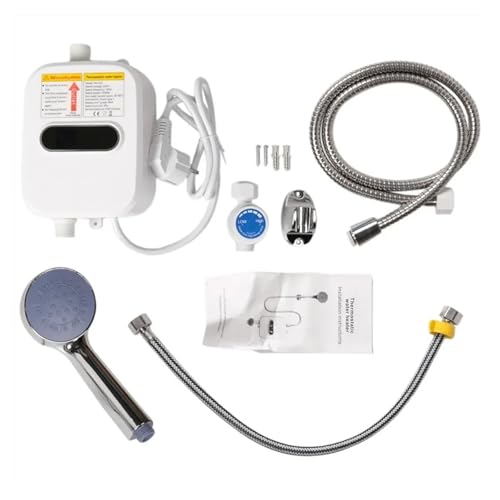 TIEOAXFT Calentador de Agua Ducha 220 3500 baño Cocina Grifo Pantalla Digital Calentador de Agua instantáneo eléctrico Ducha