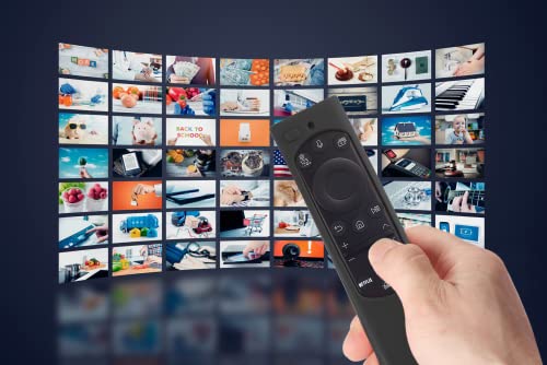 Image of Silicon Protective Case Cover Compatible with Samsung Frame TV Remote 2022 TM2280E QLED TV BN68-13897A (Remote Not Included) - Black