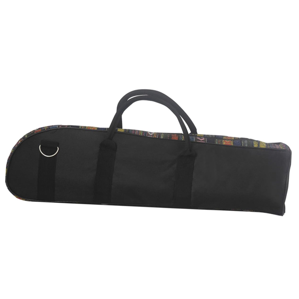 FRCOLOR Estuche Protector y Compartimento Lateral para Tela Oxford Diseño Portátil para Almacenamiento Multifuncional en Estilo Étnico Trompeta