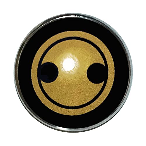 凛(りん) 家紋 ピンバッジ 丸に分銅 家紋 ピンバッチ