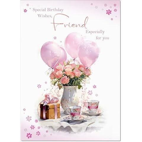 Doodlecards Female Birthday Card with Envelope Cover