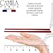 Camila Paris CP3178 French Twist Stick Hair Pin, Set of 2 Red, Girls Chopsticks Hair Pins for Girls Spiral Updo Chignon Bun Holder, Styling Hair Accessories for Women, Made in France