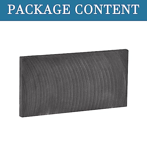 QUARKZMAN Grafitplatte Grafite Leere Boden Form Blöcke für Experimente Elektrode Schmuck Herstellung Gießen Arbeit Oberfläche [Schwarz 100mmx50mmx5mm]