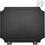INNO STAGE 18 Inch Fireback for Fireplace- Iron Fireplace Back Plates with Feet, Fireplace Wall Protection, Fireplace Heat Reflect, Black