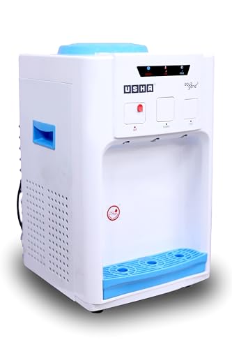 Image of USHA Aquagenie + Hot, Normal & Cold Table Top Water Dispenser, 3.2 Liter, White