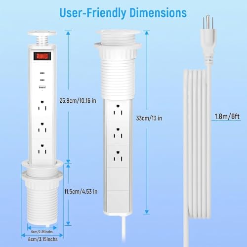 XBA Multitomas empotrable con 3 tomas y USB-C PD 20W miniatura 7