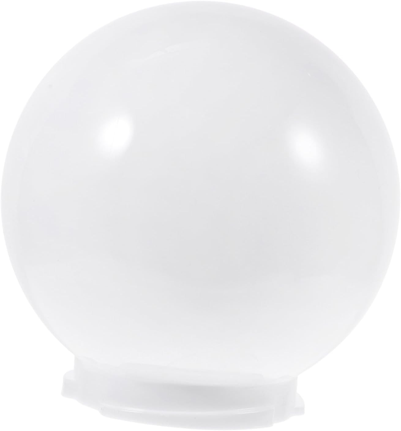 Acrylic Globe Lampshade Replacement for Outdoor Wall and Post Lights Floor Light Shade with Easy Installation Protective Milk White Cover for Garden and Fixtures