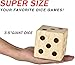 ropoda Giant Wooden Yard Dice,Outdoor Game Giant Dice Set Yard Game 3.5