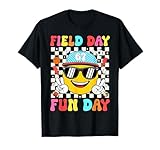 Field Day Fun Day Retro Smile Face School Sports 2026 Boys T-Shirt