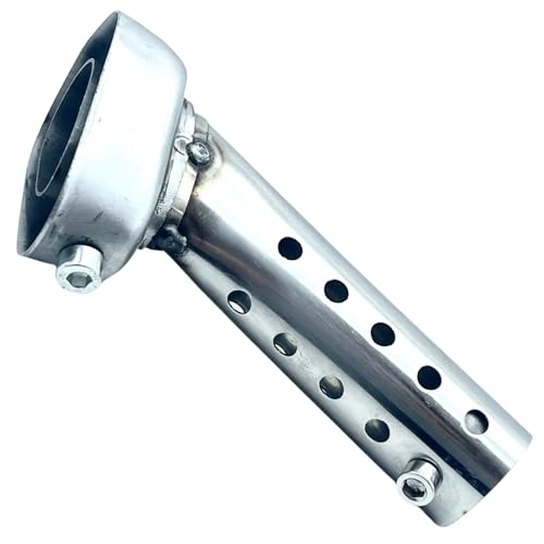 shymie インナーサイレンサー インナーバッフル バイク マフラー 汎用マフラー スリップオン 排気 音量調整 直径 56mm 角度付き 六角 内蓋付き