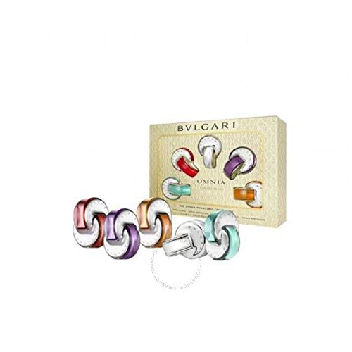 Bvlgari Omnia Collection 5-Piece Fragrance Set for Women (Paraiba, Coral, Crystalline, Indian Garnet, Amethyste)