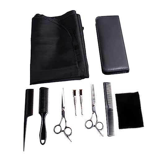 BESTYASH 1 Set Professional Hair Cutting Scissor Set Flat Cut and Teeth Cut Hairdressing Tool for Home and Salon Use Premium Scissors for Barbers and Pet Grooming