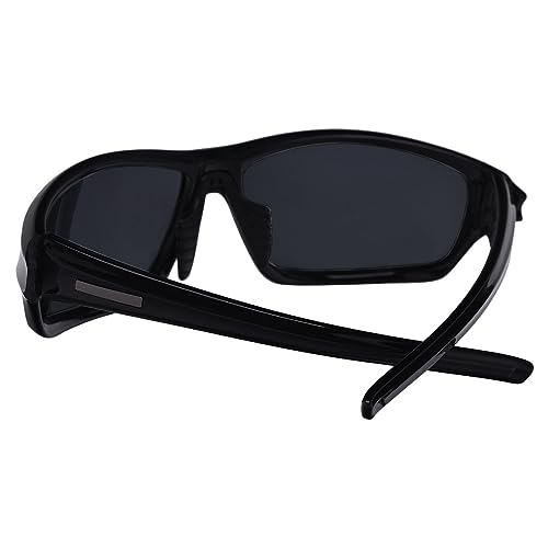 Óculos de Sol Masculino Polarizado Esportivo Flexível Não Quebra Isabela Dias 702 (Preto Brilhante)