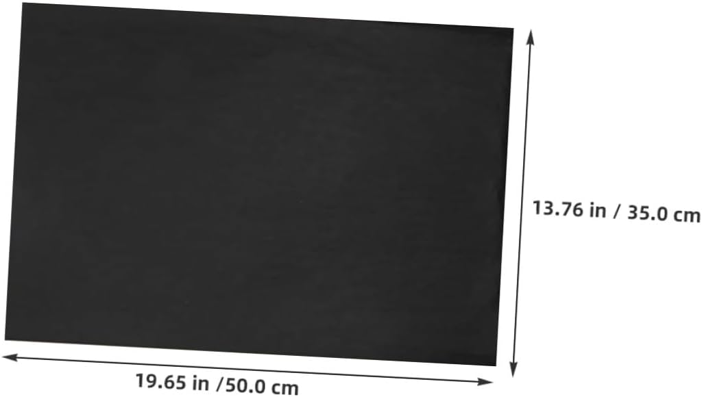 IWOWHERO Tissue Wrapping Paper with Comfortable Handling Black 35x50cm 100 Sheets Easy to Fold Paper for Wedding and Thanksgiving for Packaging and Creative DIY Crafts