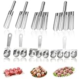 8 PCS Meatball Maker Stainless Steel Manual Home Meat Ball Maker Non-Stick Meat Baller Mold(4-in-1 3-in-1 2-in-1 1-in-1)