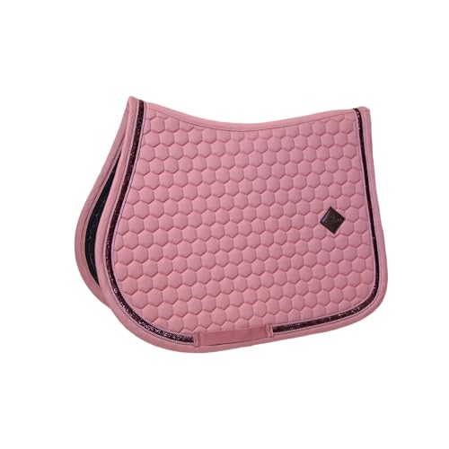 Tapis de selle jumping fuchsia de qualité supérieure à détails glitter