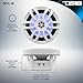 DS18 Hydro NXL-8 - High End Coaxial Speaker Pair - 2-Way Marine Speaker w/Integrated RGB Lights - 375 Watt - 100% UV Stable - Water Resistant Speakers - 8 Inches, White