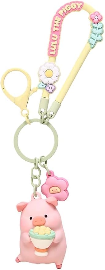maidimiao Lulu The Piggy Flowers World Pig Keychain